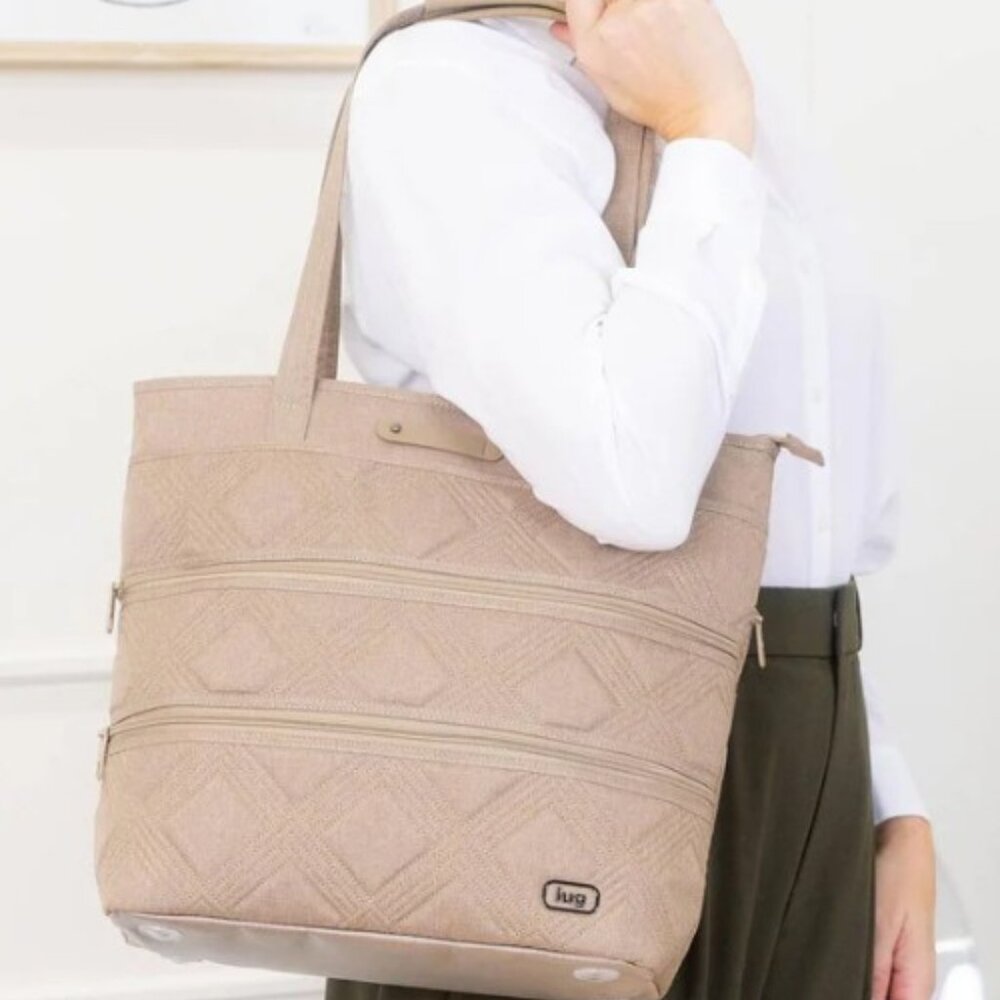 LUG Legacy Collection Taxi Tote Bag - Heather Sand